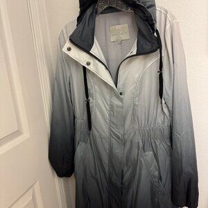 Anatomie ombre lightweight long nylon rain/windbreaker jacket